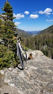 Beautiful views down Endovalley from a gravel bike ride in late May.  This marmot was not impressed.