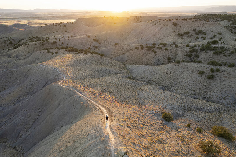 Chasing sunset on Joe's Ridge.