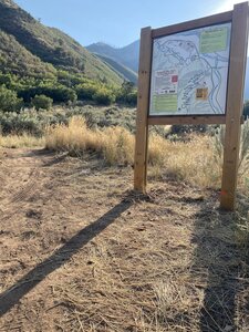 Olsen Midland Connector entrance off the paved bike path