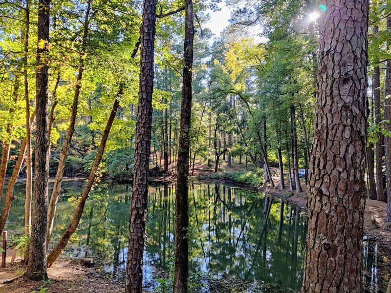 Mission Lake on the trail.