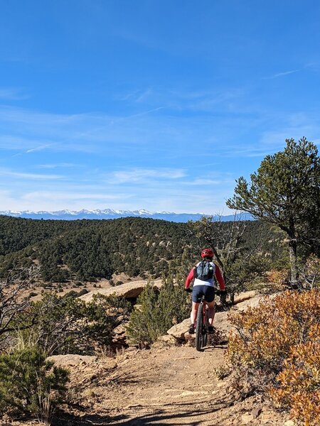 Great views of the Sangre de Cristo range.