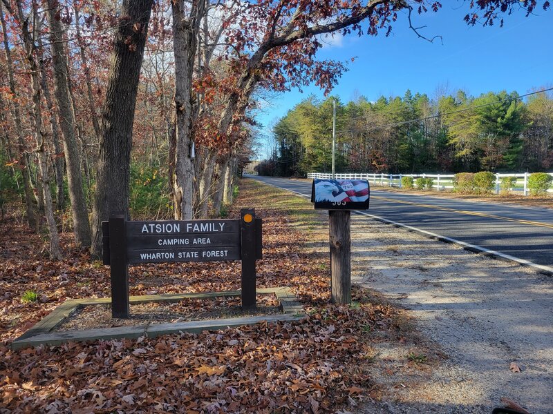 Entrance to Atsion Family Camp Grounds