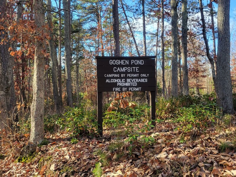 Entrance to Goshen Pond