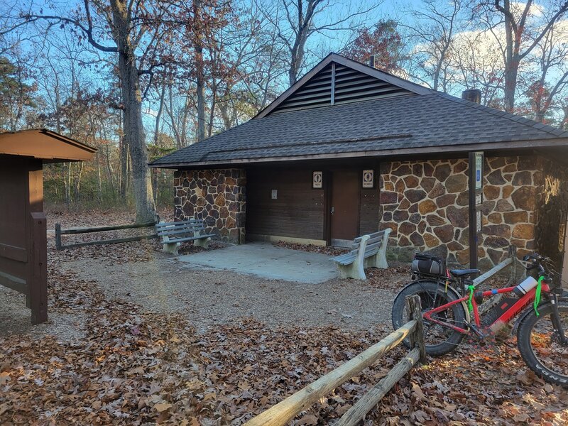 Restrooms at Atsion Family Camp Grounds.