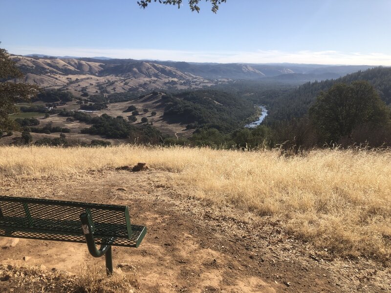 South Fork American River from the top of Sky Ridge Trail.