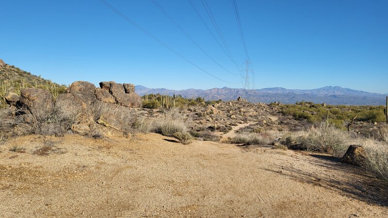 View eastward down the Powerline Road #2