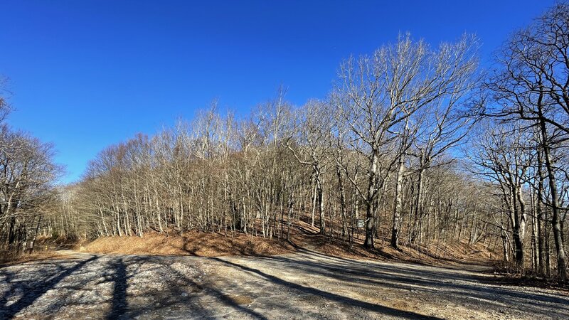 Trey Mountain trailhead (AT) parking lot.