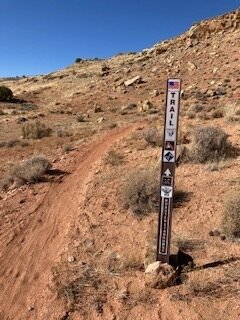 Roasted Starburst trail sign