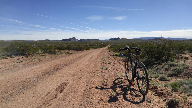 Riding down Johnson Hill Road heading east. Road had been recently maintained in this photo.