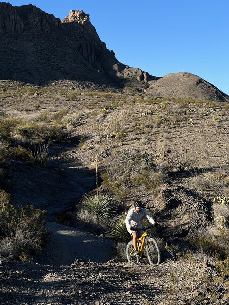 Riding down The Cathedral