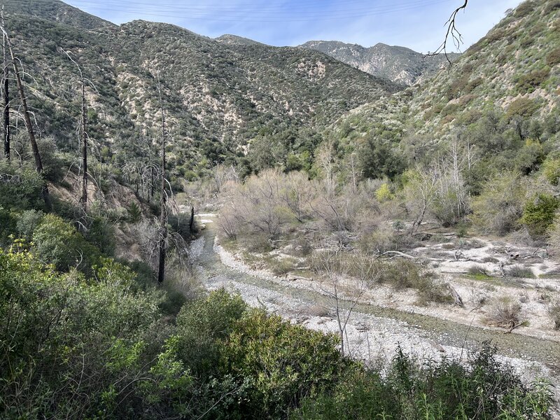 Looking at the Arroyo coming down the KB switchbacks