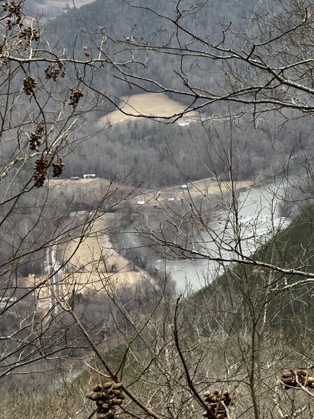 View of French Broad River from trail