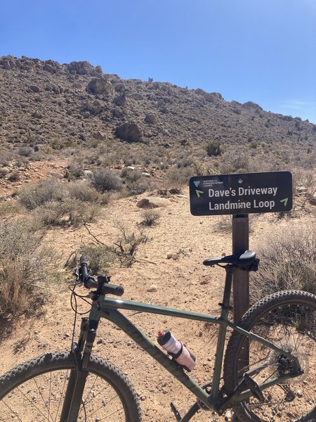 Bike and sign