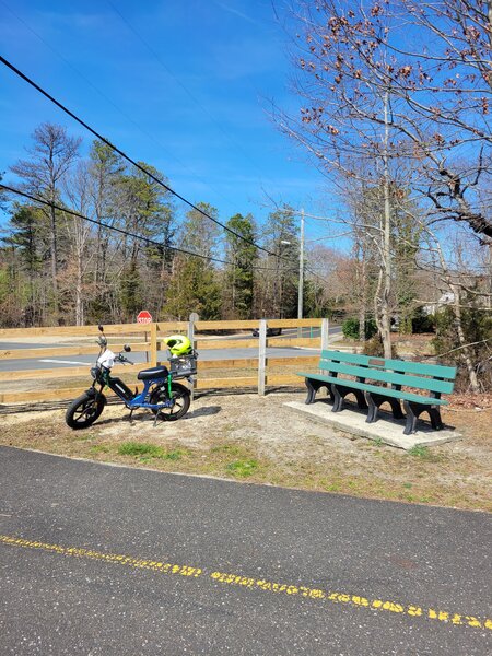 One of the Park Benches along the trail.