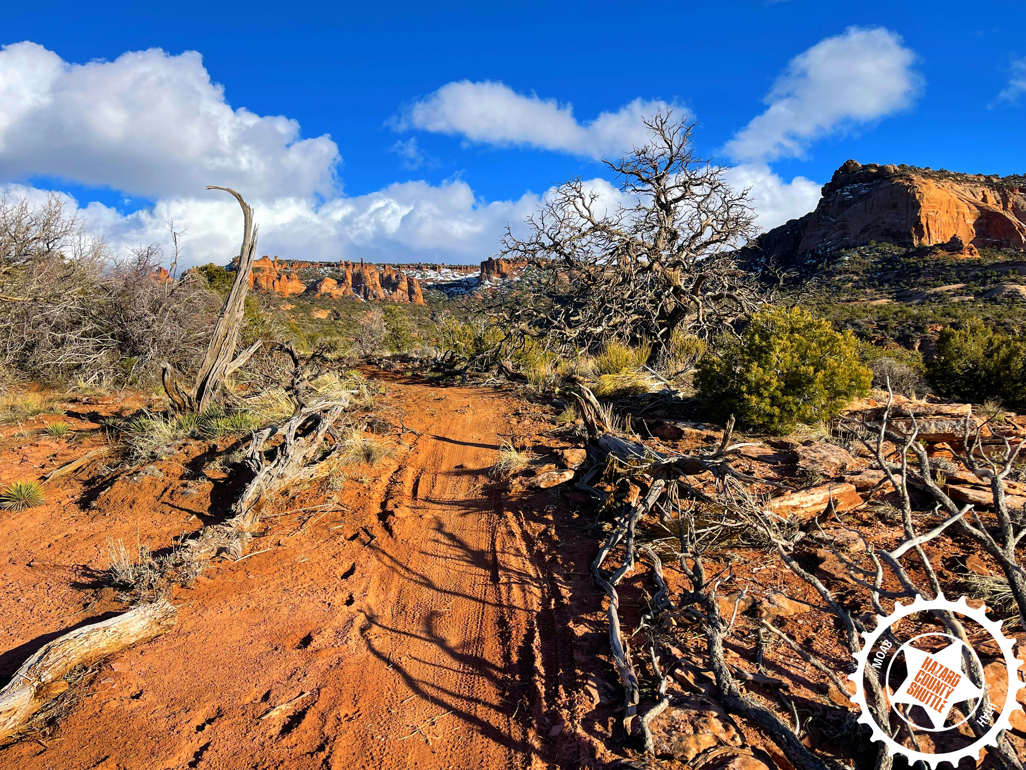 Hawks Glide -Moab Utah - Upper Singletrack Looking East