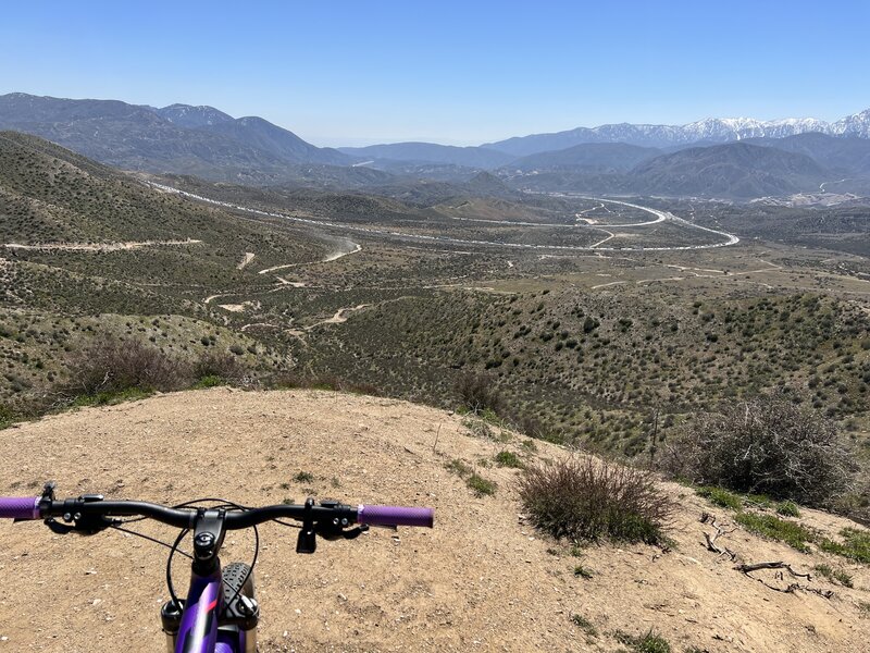 Great view of I-15 from Baldy Mesa overlook.