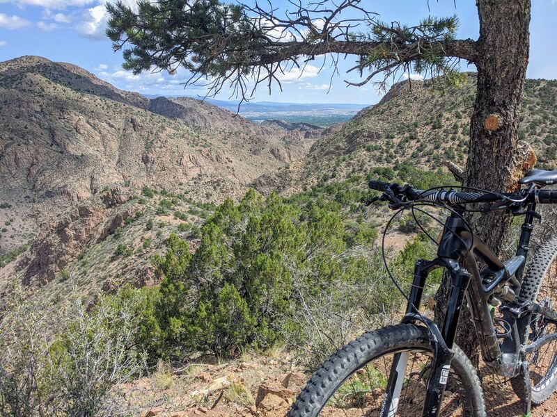 High above Grape Creek