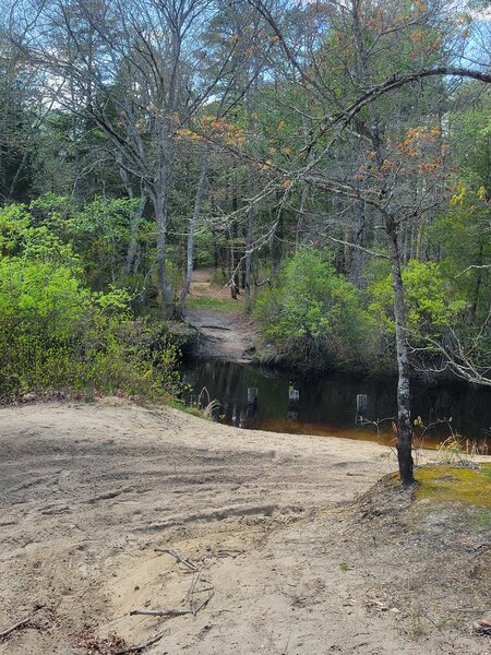 Egg Harbor River at Washed-out Blue Hole Bridge.