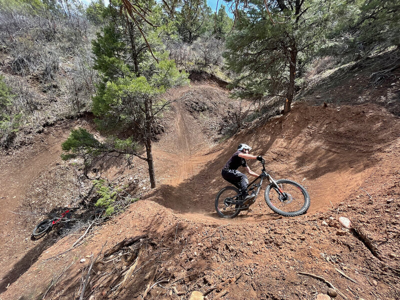 Crown Royale, lower gully section, Crossover Loop #2 of 3.  Photo by TF!