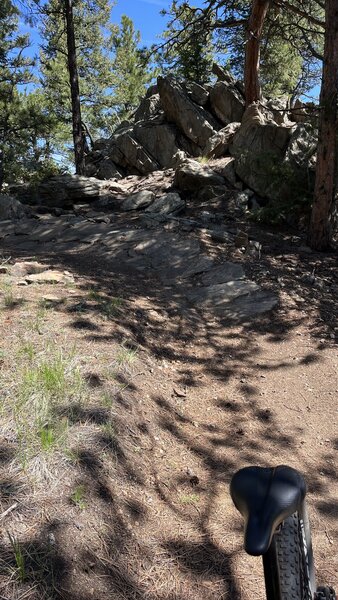 First rocky berm.