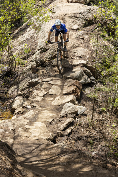 Rolling the larger rock ramp