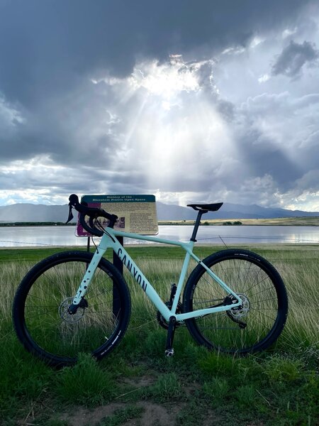 Storm over Big Johnson Reservoir, taken from the Bluestem Trail.