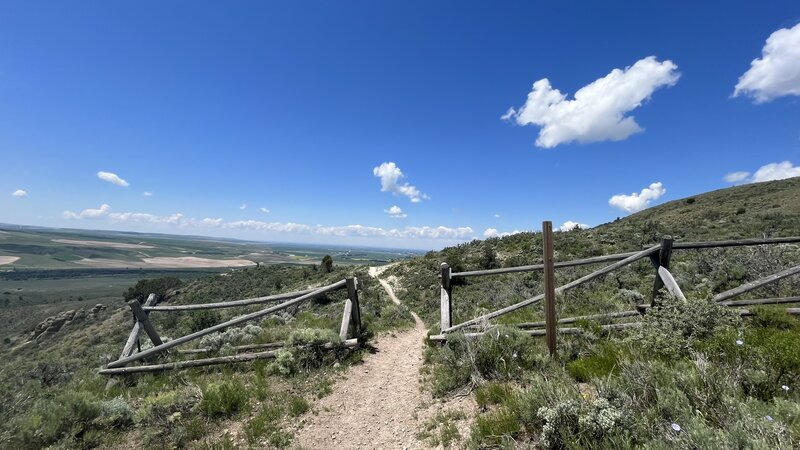 Start of downhill section.