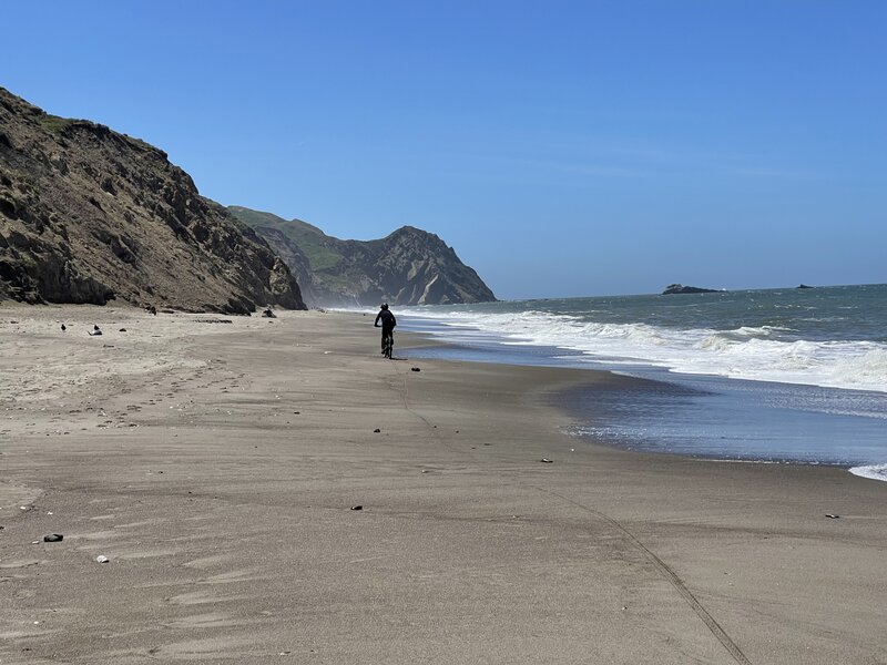 Beach ride from wildcat to Alamere Falls.