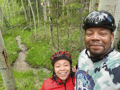Middle of trail.