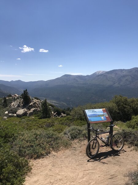 Overlooking the watershed.