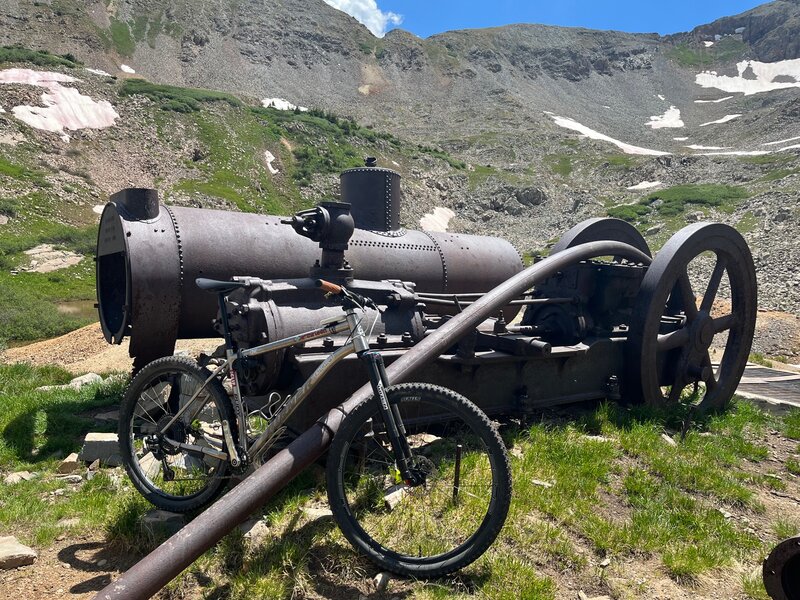 Old and new technology at 12000 feet.