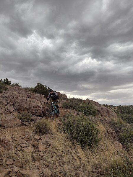 Rider on Descansos Trail