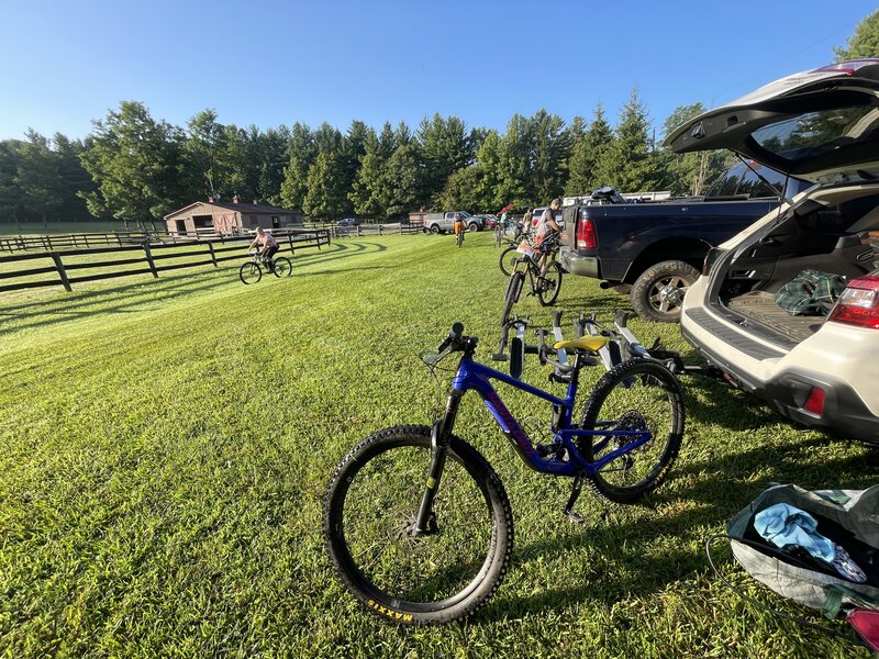 Getting ready to head out on the trail.