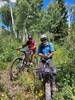 Jim and Dan working the trail.