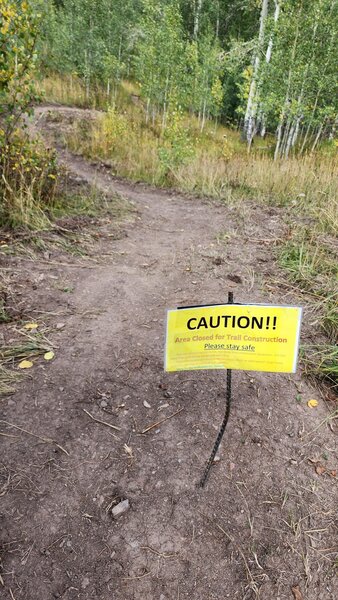 New trail cut off for Deep Creek climb.