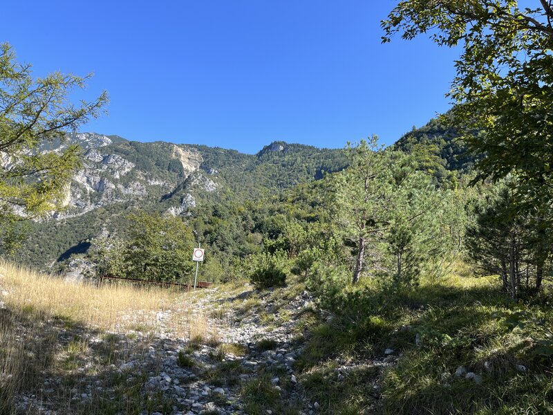 The lower end of The Lower Austrian Line at Fontani Doubletrack (Strada del Acquedotto).