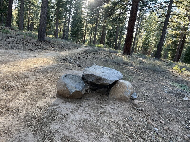 Rock art near top of loop.