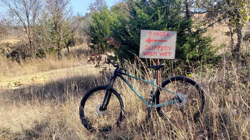 At the intersection of Dirt Road, Rocky Relationship ... in case there's ever water flowing ahead :)