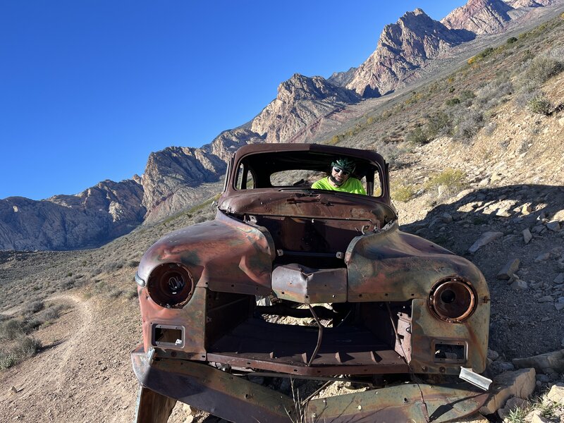 Old man in a rust bucket