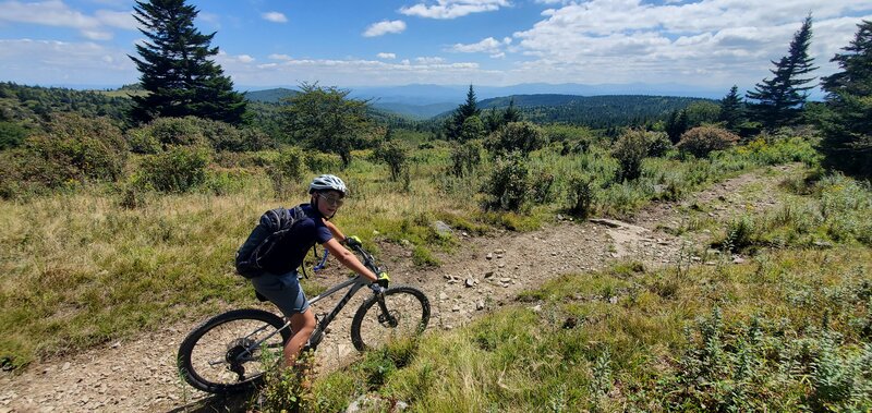 Amazing view from the ridge line makes it all worth it.