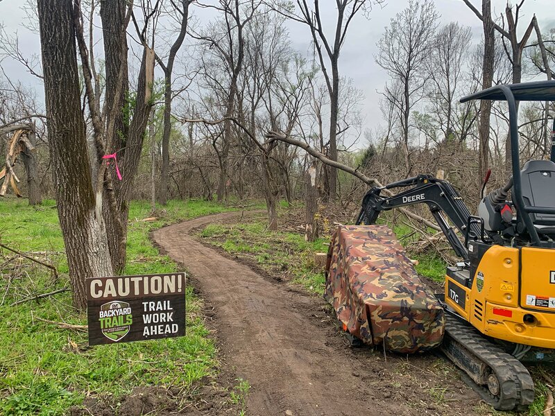 Trails construction.