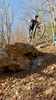 This drop is reflective of a lot of other (optional) natural drops you can take on this trail and others at BOC Ponca Downhill.  Ponca keeps things very natural, rugged, and techy.  Dont come here looking for buffed flow trails.