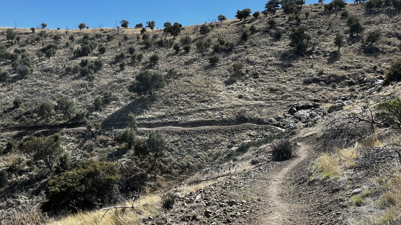 looking south just north of Hunter Canyon.