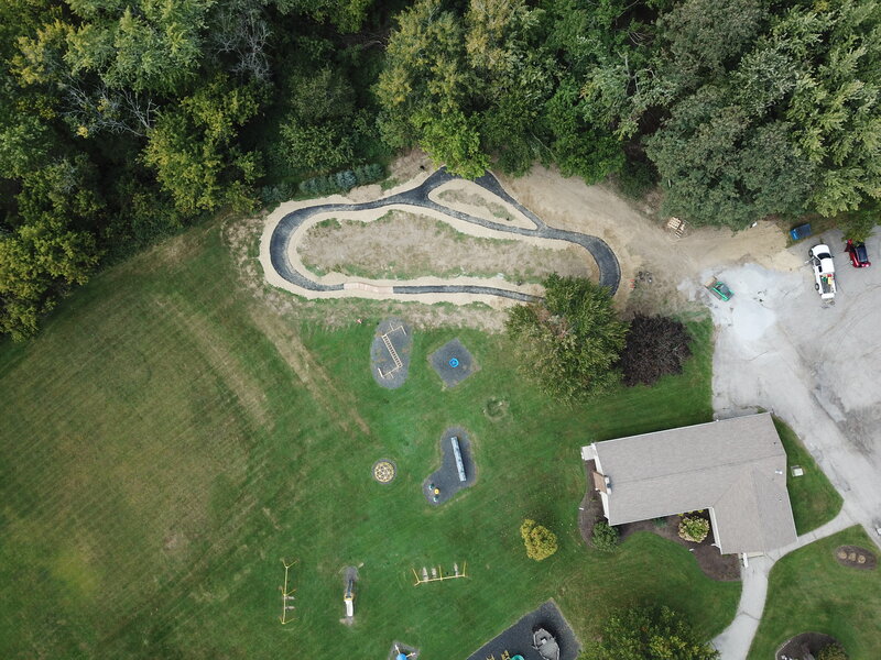 Overhead of Fair Park Bike Track