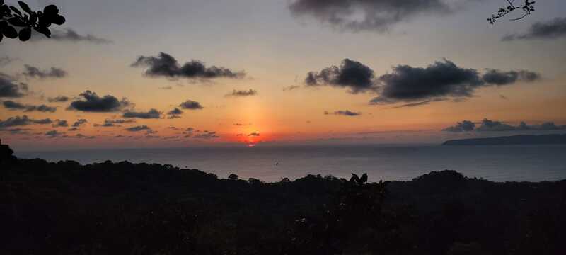 Golfo Dulce and Osa Peninsula. View from the highest point in the trail.