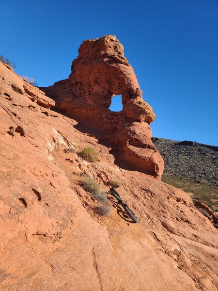 Arch at the eastern end of Turtle Wall Trail.