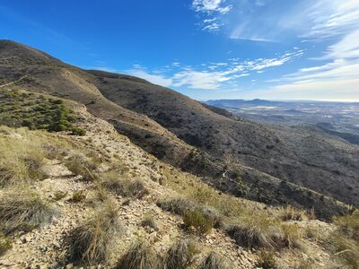 Initial section of the downhill of Plà Cafeu