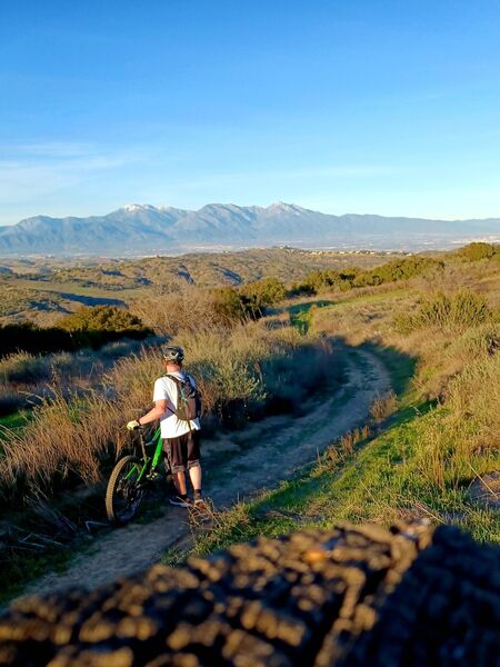 After a tough climb, you're rewarded with north views of Mt. Baldy and the San Gabriel Valley