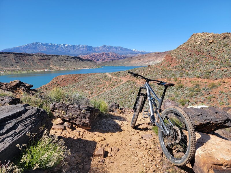 Quail Lake from the top.