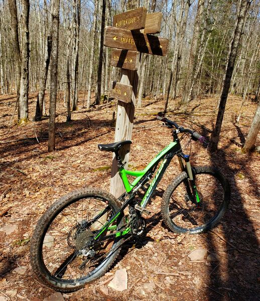 April riding at the Elm Ridge trail system (Catskills).
